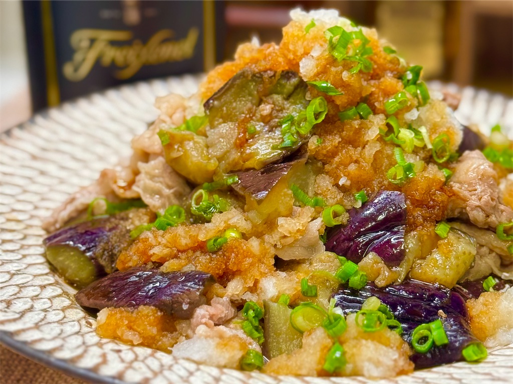 揚げないとろ〜りなすと豚肉のおろしポン酢レシピ 〜うま味の活用〜日本うま味調味料協会