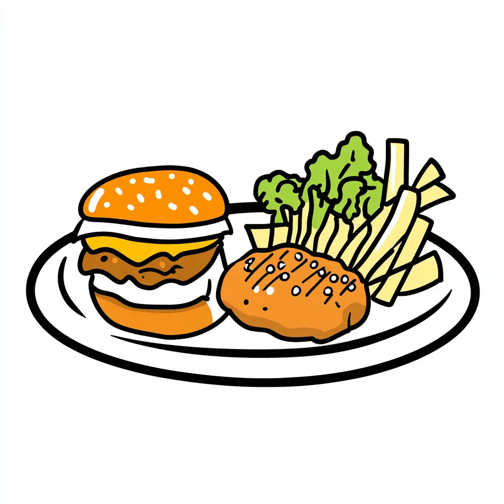 楽しいお弁当セット２イラスト