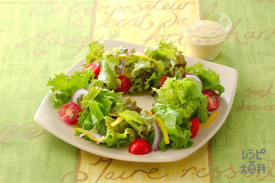 クリスマスに♡簡単！リースサラダ by かたつむり♪クックパッド簡単おいしいみんなのレシピが392万品