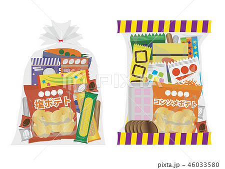 おいしい駄菓子詰め合わせ袋のイラストイラスト - No: 25851019無料イラスト・フリー素材なら「イラストAC」