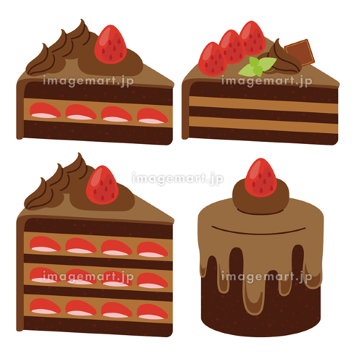 チョコレートケーキのイラスト商用OKの無料イラスト素材サイト ツカッテ