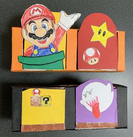 牛乳パックで！的当てゲームトモニテ