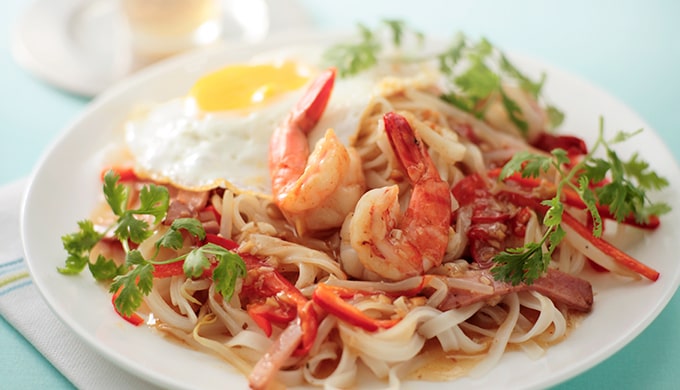 超本格的なパッタイ タイの焼きそば の作り方・レシピ - 100％新潟県上越産の珍しい生米粉麺です