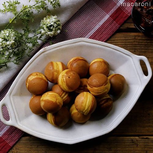 ホットケーキミックスで簡単に！たこ焼き器を使ったベビーカステラの作り方料理・レシピBE-PAL キャンプ、アウトドア、自然派生活の情報源ビーパル