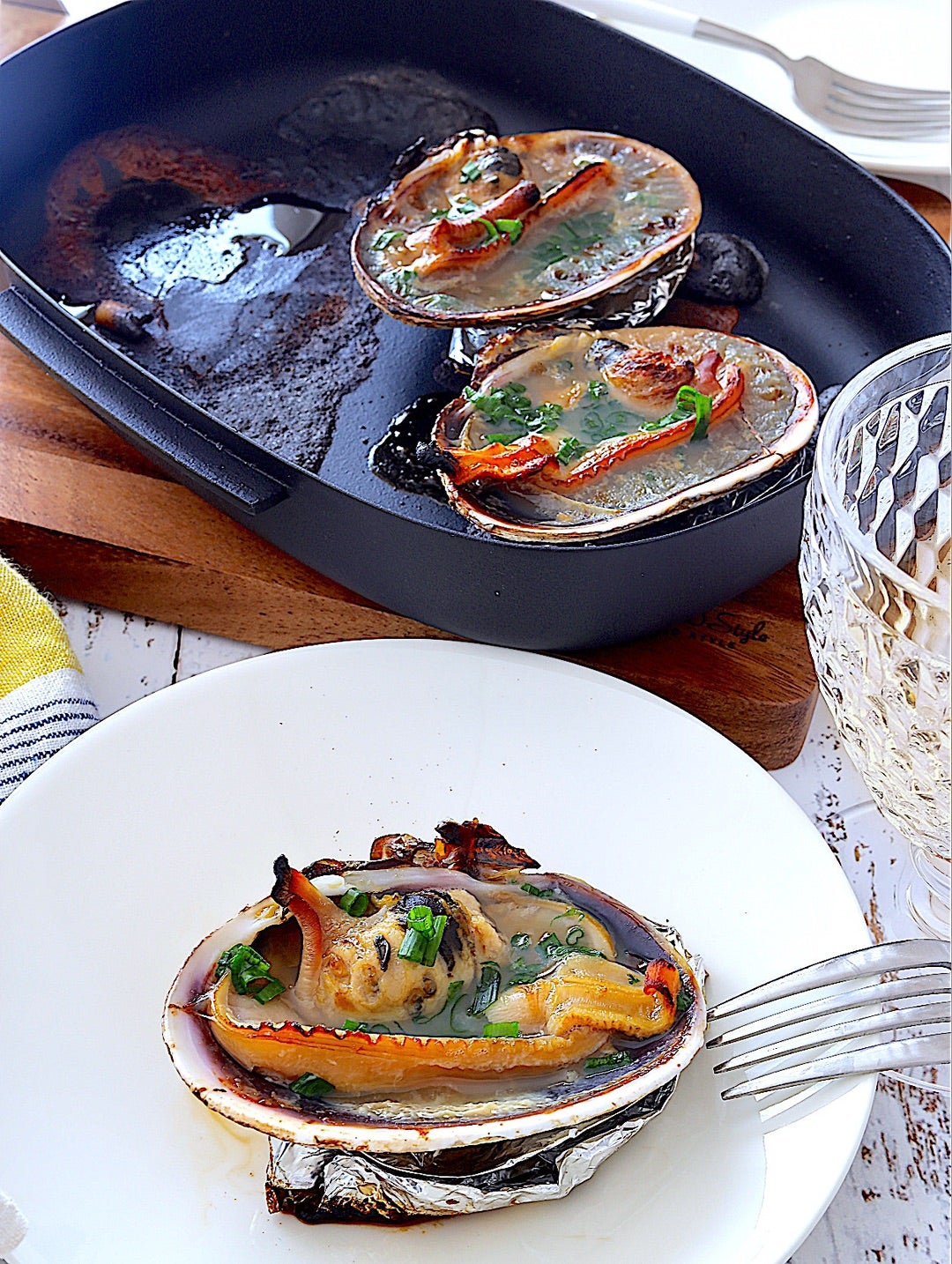 大アサリは、グリルやオーブン、ホットプレートでは旨く焼けません。皓介 こうすけ