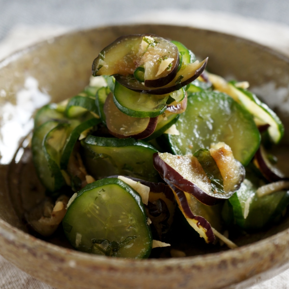 きゅうり、なす、セロリの浅漬け