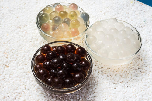 グリーンアップルフレーバーポッピングボバ 0%14% - タピオカパールマシンと商業用ジューサーの製造業者Dasin MachineryCo., Ltd