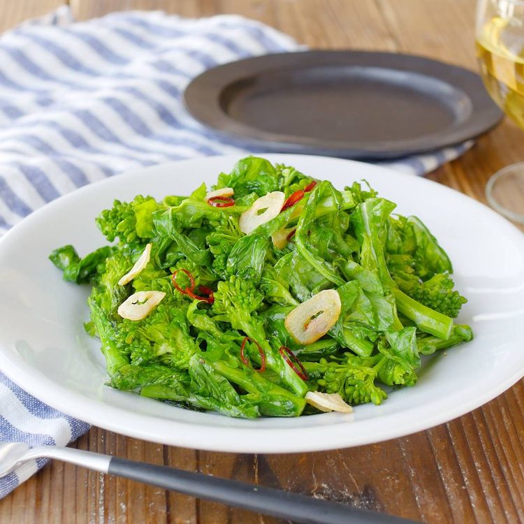 菜の花のピリ辛あえ