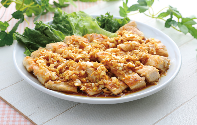 たれ絶賛！元祖鶏むね肉のやわらか油淋鶏