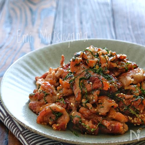 レシピ まな板包丁いらず♬豚こま肉の大葉チーズ焼き♬ - しにゃごはん blog