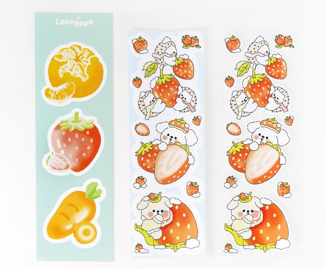 ☆ダイソー☆フレークシール「ストロベリー」☆いちご シール☆ - メルカリ