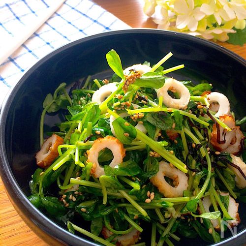 ちくわと豆苗のおろし和え ヘルシーおかず＊あと一品に