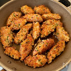 ふりふりあられ ぶぶあられ でカリカリ唐揚げ