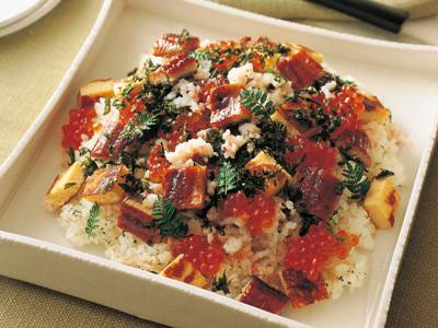 オイル酢飯でうなぎのちらし寿司Olive Oil Life オリーブオイルライフ