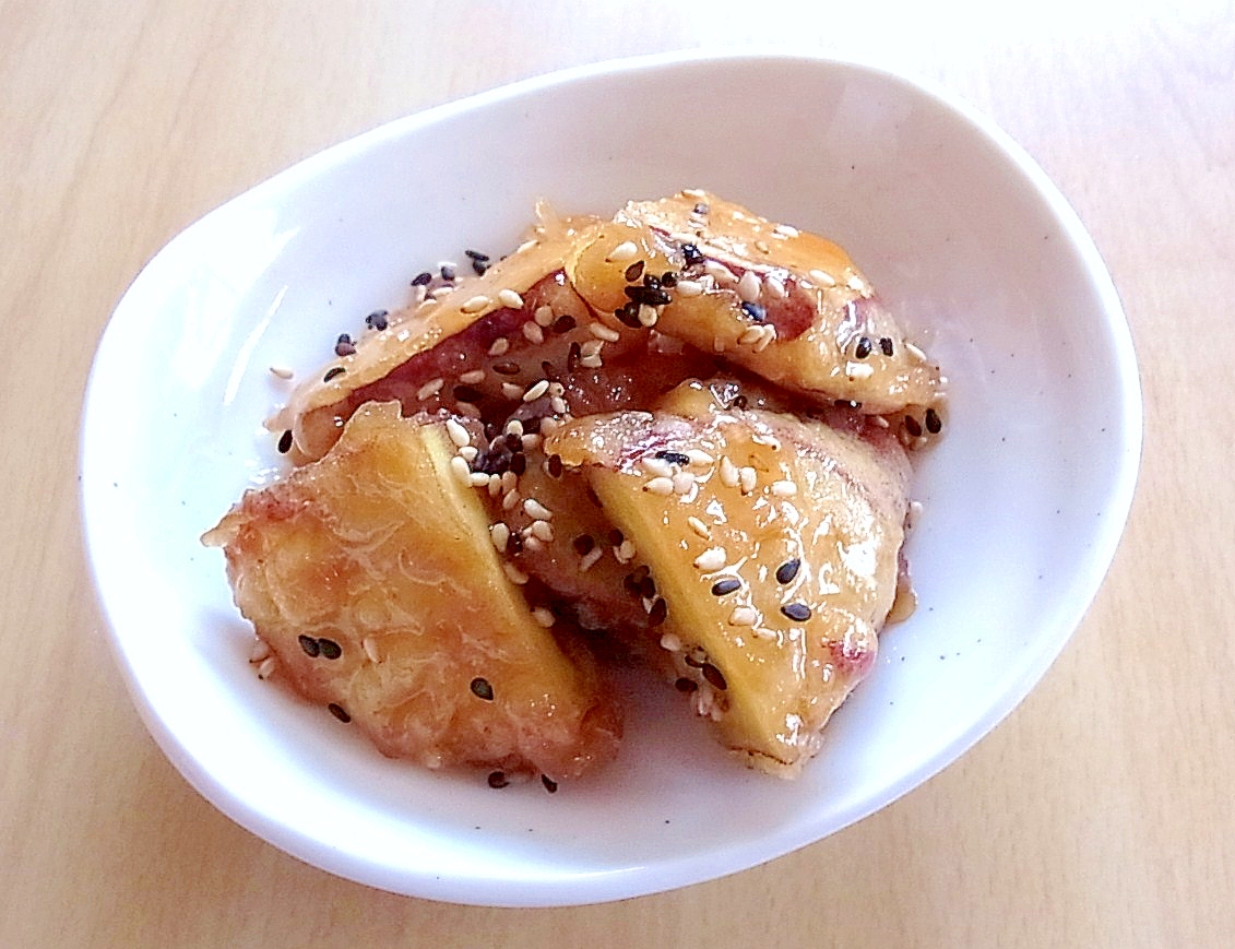 揚げないお芋の天ぷら♪おやつにも