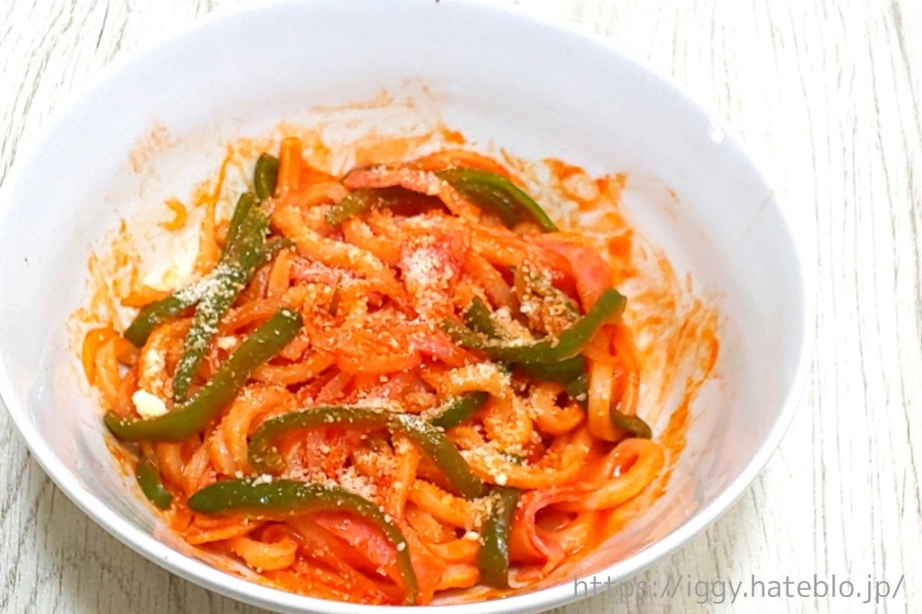 レンチン♪ナポリタンうどん レンジで一発！簡単なのに絶品◎