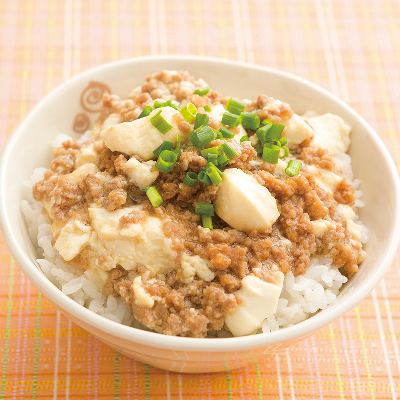 冷凍豆腐のうまうま味噌そぼろ丼