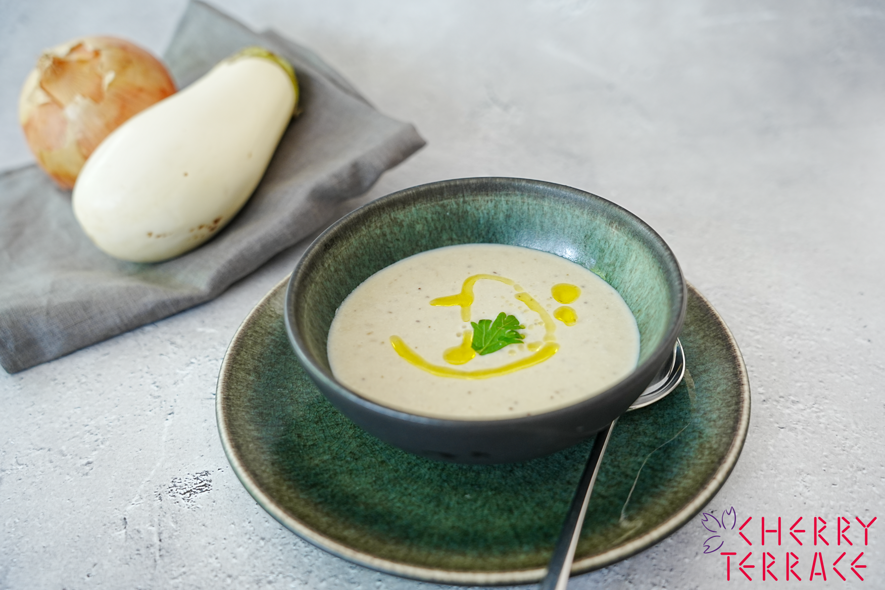 トロッと濃厚♪ 白丸なすのみそチーズ焼き