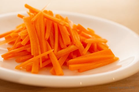 レンジで2分＊人参の茹で方