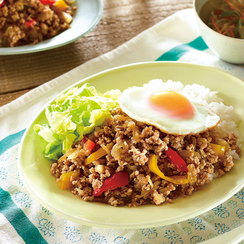 和風ガパオライス作り置き 冷凍保存 ナンプラー不使用