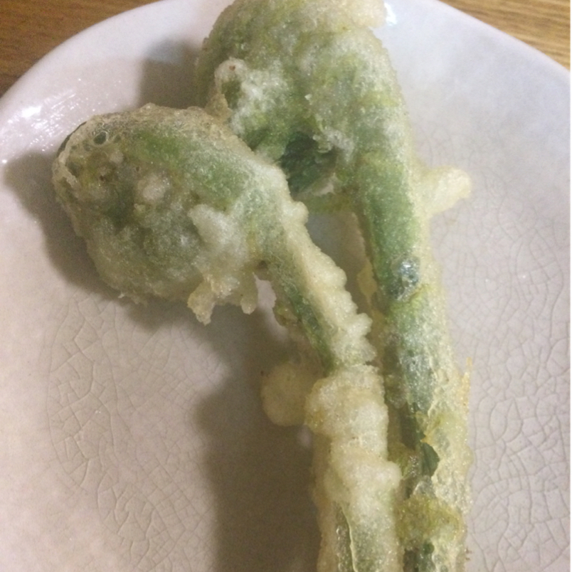 下茹でして失敗知らず！宮古ぜんまいの天ぷら