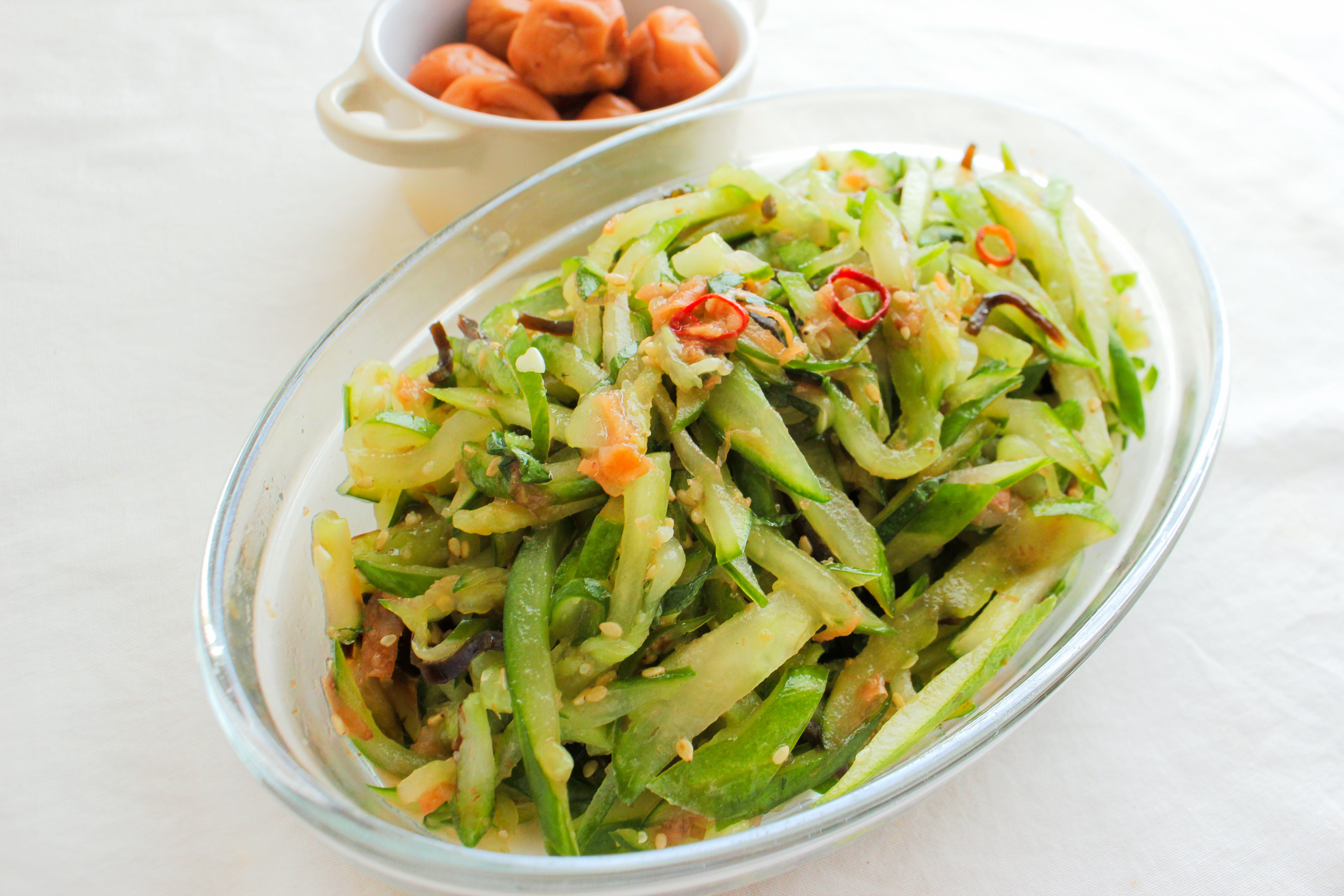 きざみこんぶと白菜ときゅうりの漬物