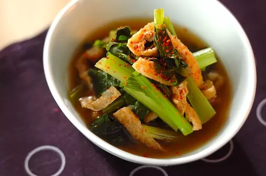 油揚げは優秀だった！」お弁当の汁漏れを防ぐ 小松菜のおひたし レンジで簡単2分 低空飛行キッチン- エキスパート - Yahoo!ニュース