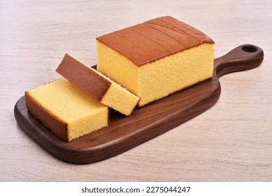 栄養・食べ物・お菓子 カステラのかわいいフリーイラストフタバのフリーイラスト