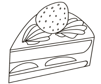 お弁当のおかず 食べ物ぬりえぴよぴよプリント