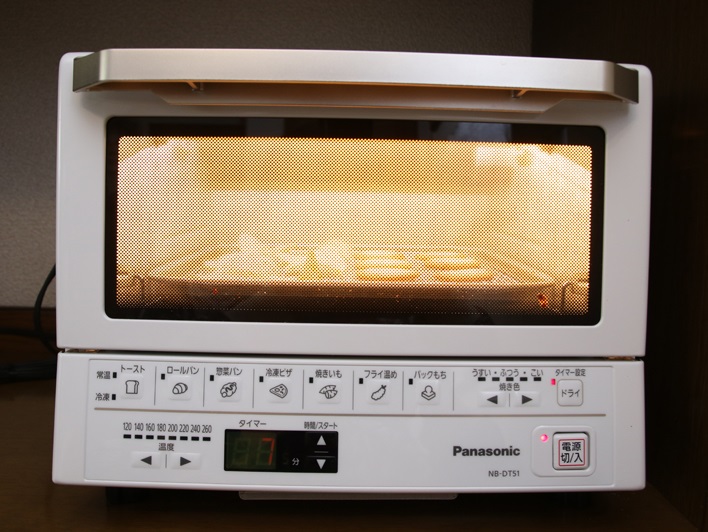 オーブントースター Panasonic NB-DT51-W ポテチがパリッと復活！パナソニックの売れてる小型