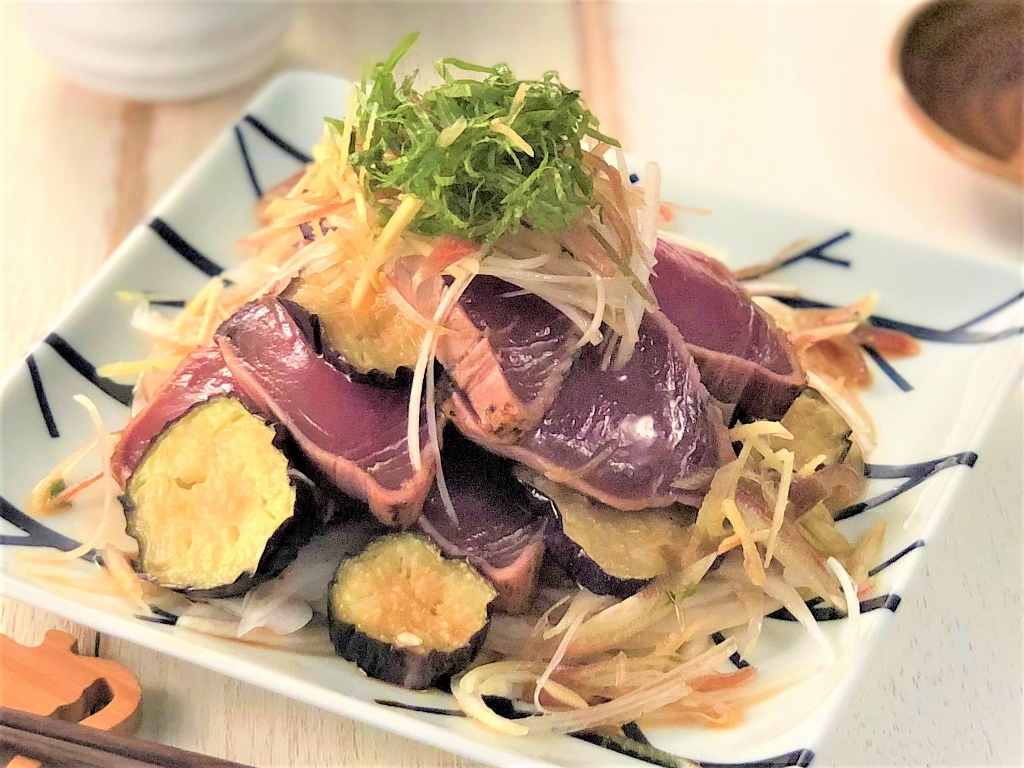 簡単！鰹のたたきをアレンジ！鰹のたたきのユッケ