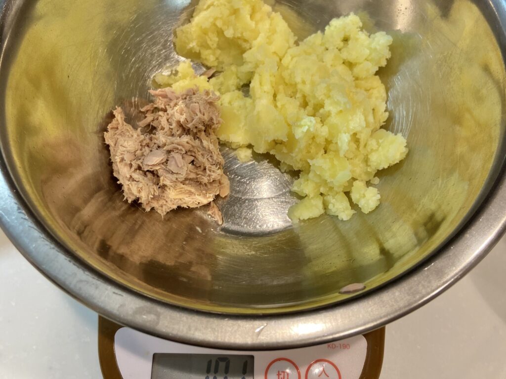 離乳食 ほうれん草とツナのおやき