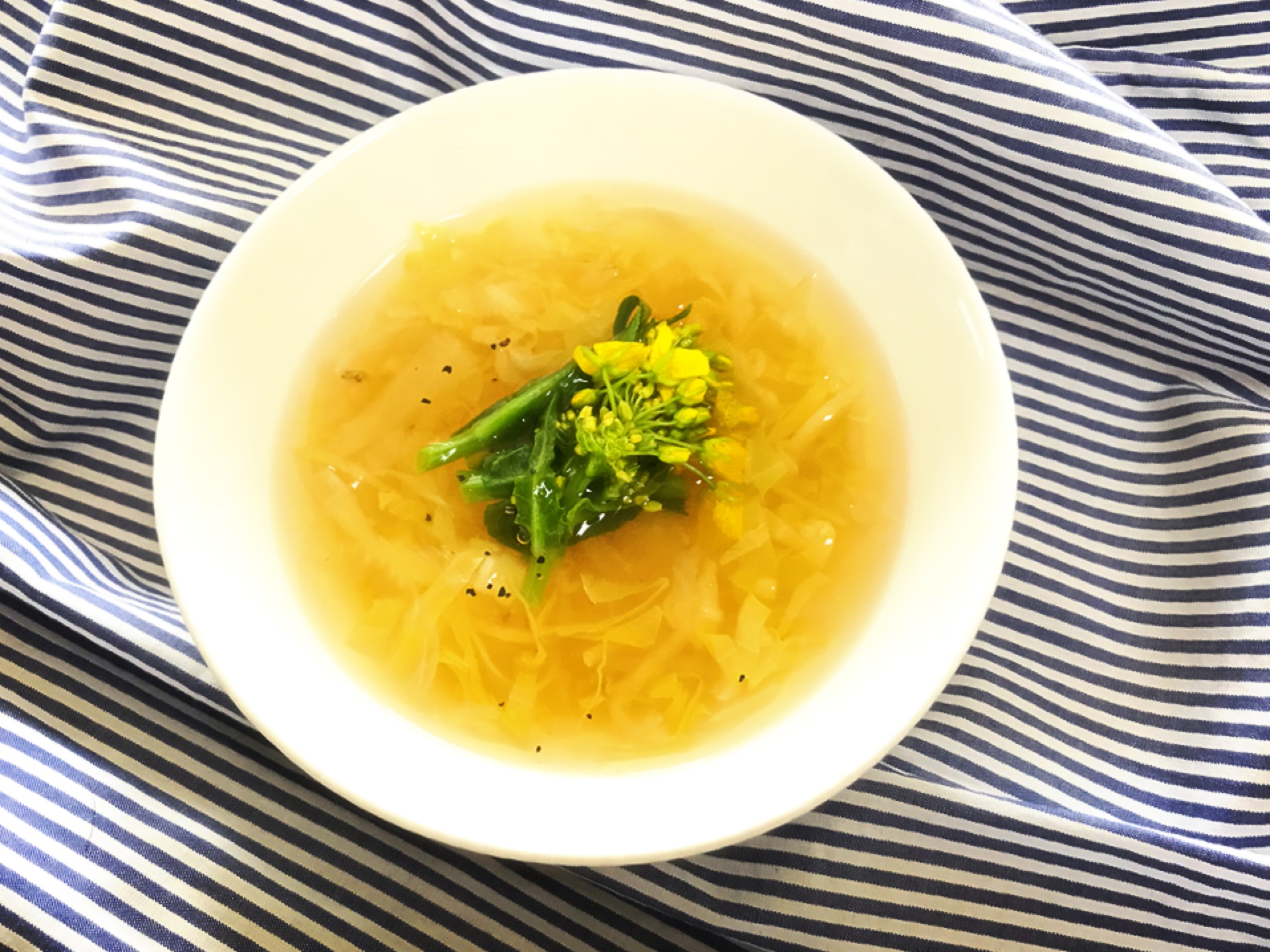 コンソメ卵スープ★洋風かきたま汁♪