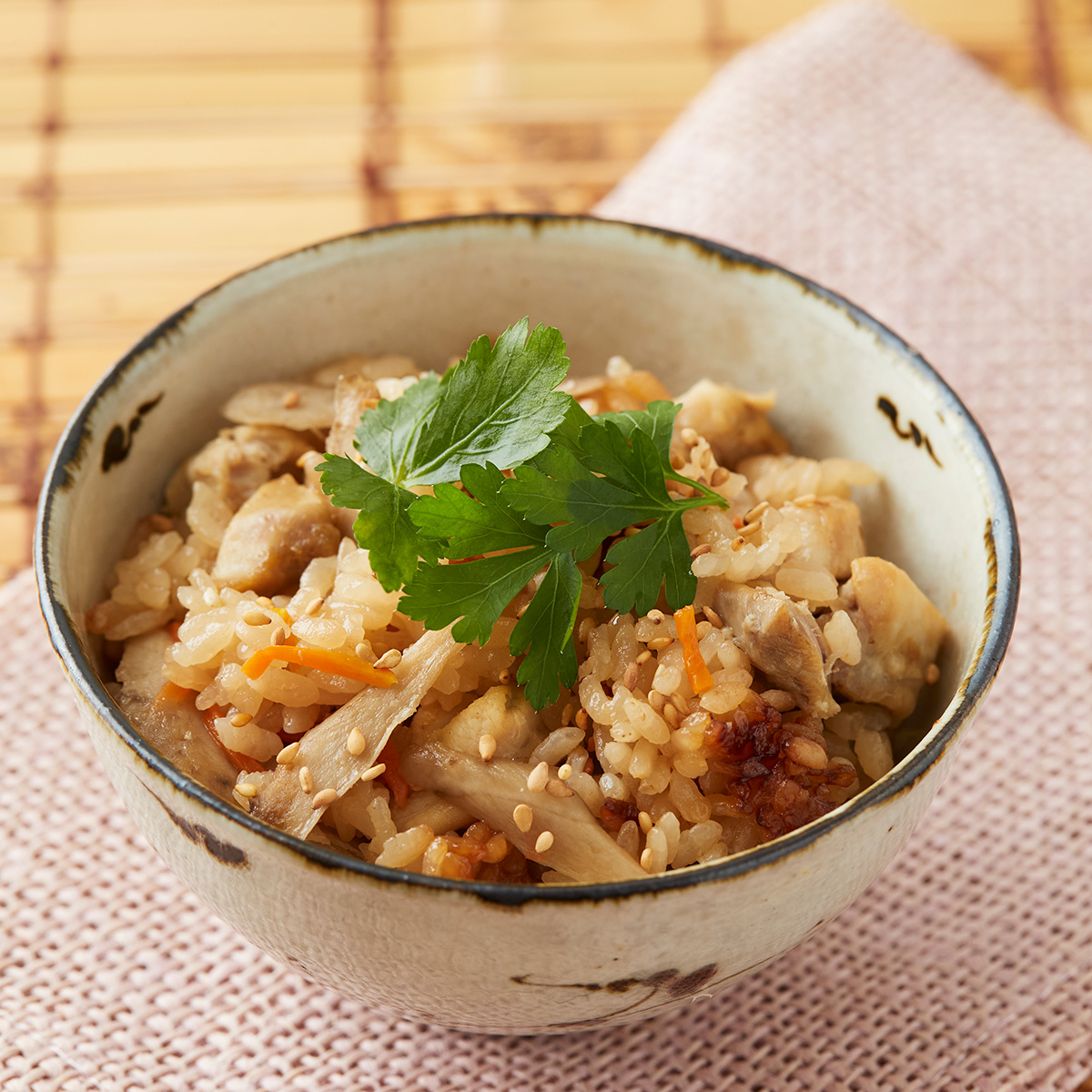 簡単な豚ひきネギ塩炊き込みご飯の作り方