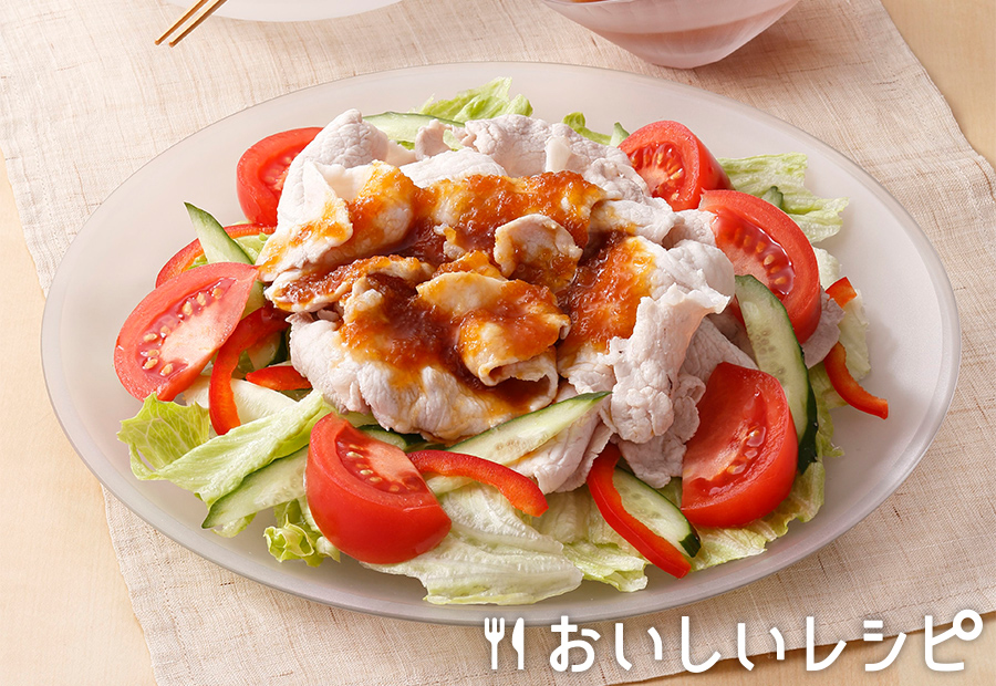 素敵な春のおもてなし^ ^冷しゃぶのお洒落な盛り付け！ : 我が家のおもてなし