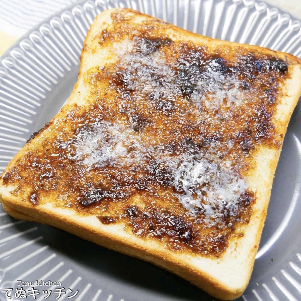 訳あり乾海苔で甘じょっぱい海苔バタ