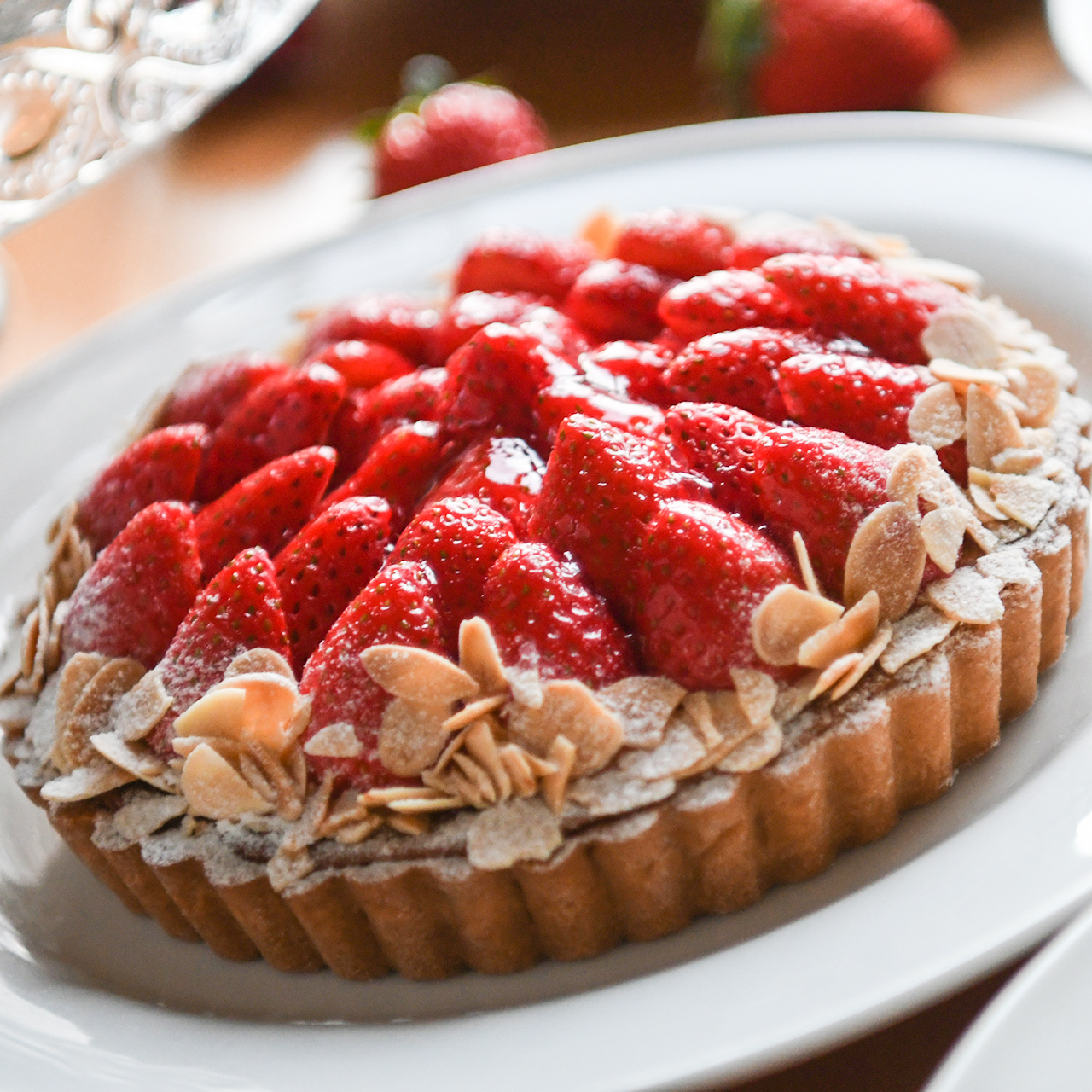 いちごのビスケットタルト