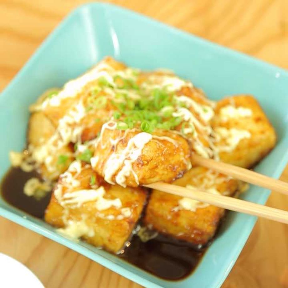 ココットで！絹豆腐のふわふわオープンオムレツ