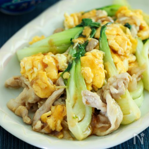 青梗菜のピリ辛マヨネーズ・ソテ