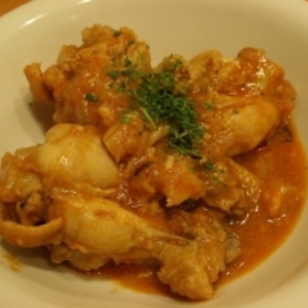 とろっとジューシー！ チキンのトマトソースのせ