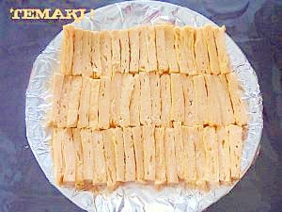 手巻き寿司の具材にも！甘めの厚焼き玉子