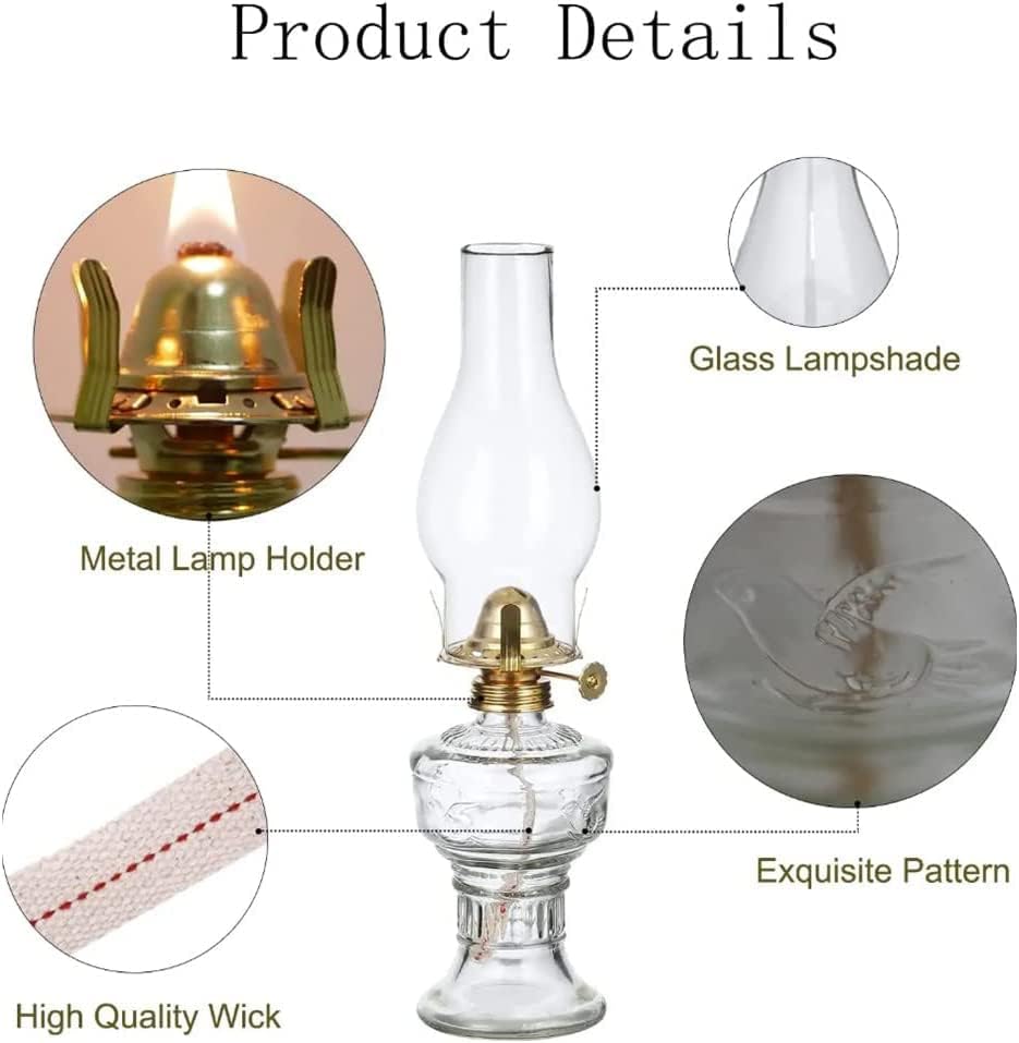 灯油オイルランプ 屋内用オイルランタン 高耐久 2個 安全 大型 クリアガラス 灯油ランタン 壁マウント ハリケーンランプ 高さ26宅配 オイル ランタン 全5色 ライト おまけの芯付き アルコール ランプ ハリケーンランタン 置き型 キャンプ アウトドア Mt.happy マウント