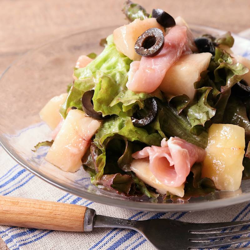 生ハムとモッツァレラで桃のカプレーゼ桃 桃レシピ カプレーゼ おつまみfoodhacks food shorts