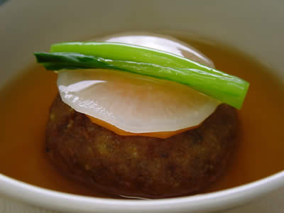 五目れんこん饅頭のあんかけクラシル