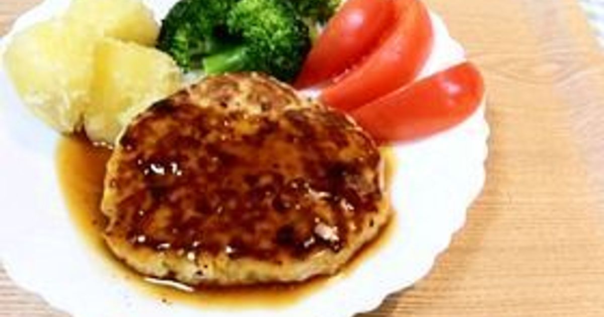 ひじきと豆腐の和風ハンバーグ