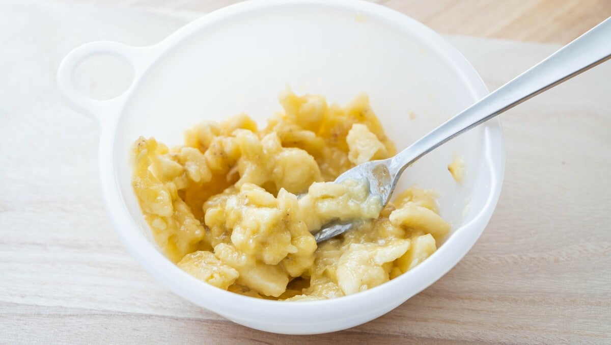 バナナのムースケーキの作り方 簡単おやつレシピBanana mousse cake RecipeCoris cooking