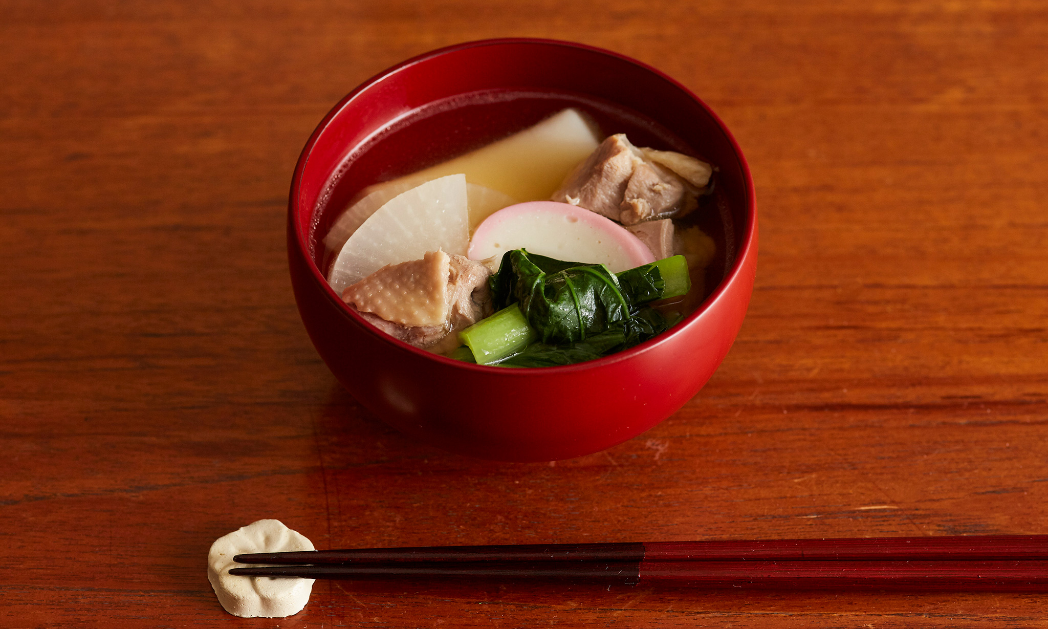 お正月に☆鶏がら入り江戸風雑煮