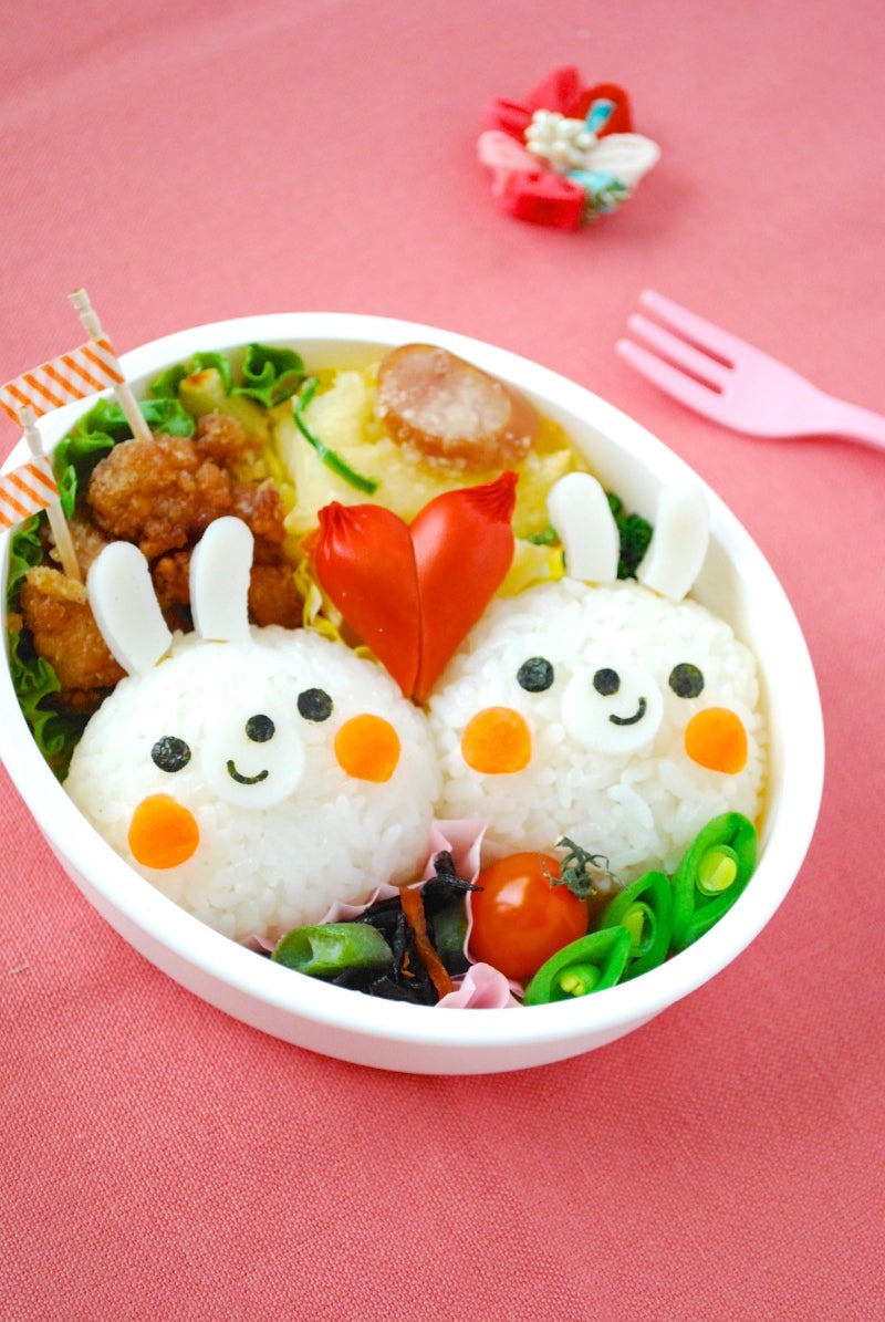うさぎおにぎり 過去写真〜なほっちさんちのお弁当