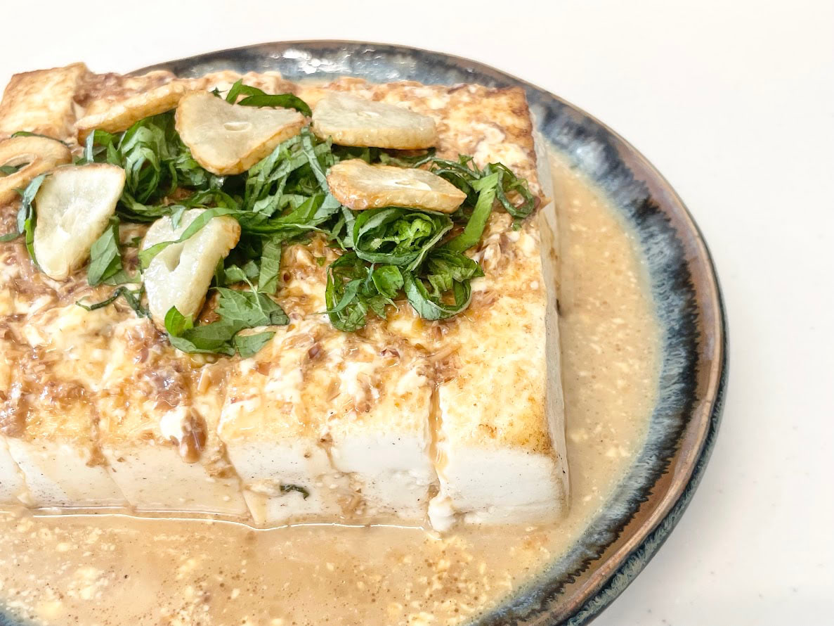 電子レンジ ふわとろ豆腐チーズおかか