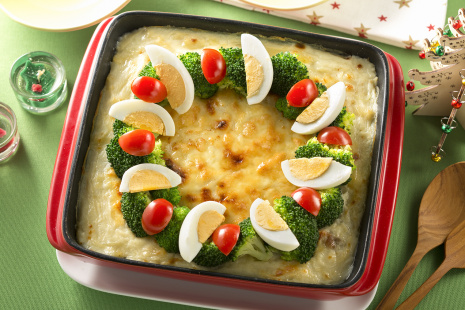 クリスマスレシピ☆雪だるまのミートグラタン - ライブドアニュース